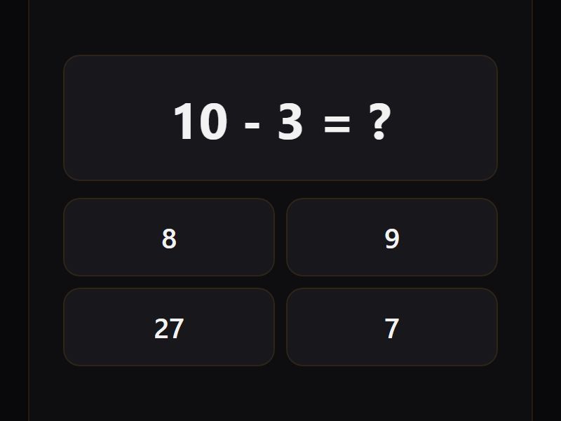 Quick Math Sprint preview